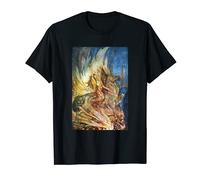 Brünnhilde on Grane Funeral pyre Siegfried Fantasy Victorian T-Shirt