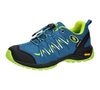 Brütting Boys' Expedition Kids Trail Running Shoes, Petrol Lemon, 2.5 UK