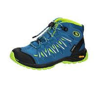 Brütting Expedition Kids High Cross Country Running Shoe, Petrol Lemon, 4 UK