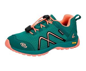 Brütting Guide Cross Running Shoe, Petrol/Salmon, 34 EU
