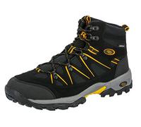 Brütting Men’s Mount Hunter High High Rise Hiking Shoes, Black (Black/Yellow), 10.5 UK