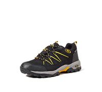 Brütting Men’s Mount Hunter Low Low Rise Hiking Shoes, Black (Black/Yellow), 6.5 UK