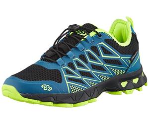 Brütting Mission, Cross Country Running Shoe, Petrol/Schwarz/Lemon,