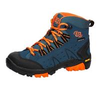 Brütting Mount Bona High Kids Trekking & Hiking Boots, Petrol Orange, 1.5 UK Child