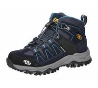 Brütting Mount Pinos High Kids, Unisex Trekking Boots, Children and Youth, Petrol Blue Yellow, 39 EU