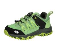 Brütting Unisex Children's Mount Pinos Kids Low Trekking Shoes, Green, Black, Lemon, 9.5 UK Child