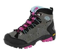 Brütting Unisex Kids’ Mount Bona High Kids High Rise Hiking Shoes, Grey (Grey/Lila/Blue), 10 UK Child