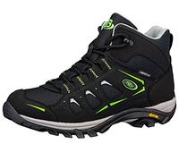 Brütting Unisex Mount Frakes High Cross Country Running Shoe, Black/Grey/Lemon, 8 UK