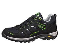 Brütting Unisex Mount Frakes Low Cross Country Running Shoe, Black/Grey/Lemon, 8 UK
