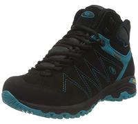 Brütting Women's Mount Kapela High Cross Country Running Shoe, Black/Turquoise, 7.5 UK