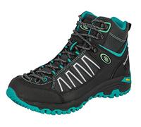 Brütting Women's Mount Meloni High Rise Hiking Shoes, Black/Turquoise, 5 UK