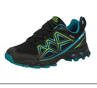 Brütting Women's Power Trekking & Hiking Shoes, Black Petrol Green, 4 UK