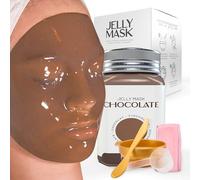 BRÜUN Jelly Mask Jar Chocolate Peel-Off Face Care Rubber Mask | 23 fl oz Skin Care Moisturizing Gel Mask Jar Spa Set