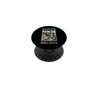 Bruges Belgium Canal City Travel Art PopSockets Adhesive PopGrip