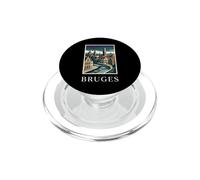 Bruges Belgium Canal City Travel Art PopSockets PopGrip for MagSafe