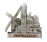 Bruges Belgium Windmill Landmarks Refrigerator Magnet 3D Travel Souvenir Fridge Decoration Magnetic Sticker Craft Collection