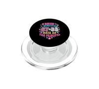 Bruh 100 Days Vice Principal Retro Groovy PopSockets PopGrip for MagSafe