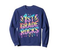 Bruh 1ST GRADE ROCKS Last Day Band Teacher Cutest Bees Team Sweatshirt