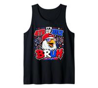 Bruh 4th of July Boys Kids Fourth of July Bald Eagle Tank Top