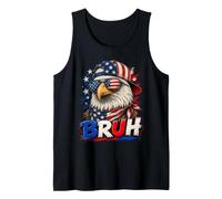 Bruh 4th of July Funny Eagle American Patriotic Tank Top