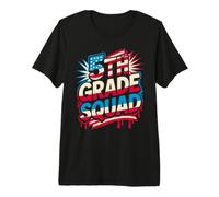 Bruh 5TH Grade Squad First Day USA Flag Teacher Little Miss Premium T-Shirt