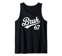 Bruh 67 Meme Retro Cool Six Seven Tank Top