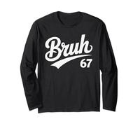 Bruh 67 Meme Retro Six Seven Long Sleeve T-Shirt