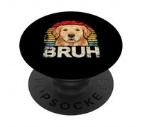 Bruh Are You Serious? Funny Golden Retriever Dog PopSockets Adhesive PopGrip