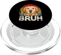 Bruh Are You Serious? Funny Golden Retriever Dog PopSockets PopGrip for MagSafe