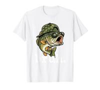 Bruh Bass Fish Camouflage Hat Value Graphic T-Shirt