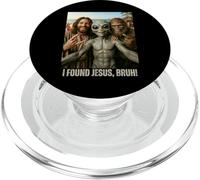 Bruh Bigfoot Alien Jesus Rock On Hand Sign UFO Selfie PopSockets PopGrip for MagSafe