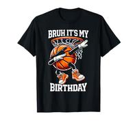 Bruh Birthday Basketball Dabbing Baller Funny Basketball T-Shirt