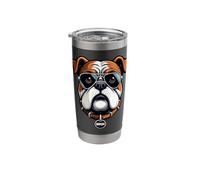Bruh Bulldog Meme Funny Dog Humor Stainless Steel Insulated Tumbler
