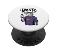 Bruh Cat Meme Madness PopSockets Adhesive PopGrip