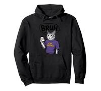 Bruh Cat Meme Madness Pullover Hoodie