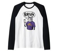 Bruh Cat Meme Madness Raglan Baseball Tee