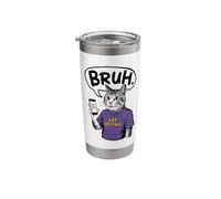 Bruh Cat Meme Madness Stainless Steel Insulated Tumbler