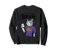Bruh Cat Meme Madness Sweatshirt