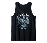 Bruh Clean AF Sober Sobriety AA Mom NA Positivity Community Tank Top