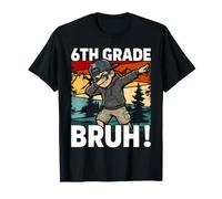 Bruh Dabbing Boy 6th Grade Funny First Day T-Shirt