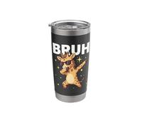 Bruh Dabbing Giraffe Sunglasses Funny Dabbing Cute Animal Stainless Steel Insulated Tumbler