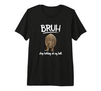Bruh Dont Look at My Frog Butt Meme Premium T-Shirt