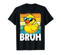 Bruh Duck Retro Rubber Ducky Funny Saying Kids Boys T-Shirt
