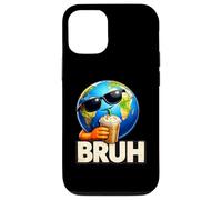 Bruh Earth Sunglasses Iced Coffee Meme Case for iPhone 12/12 Pro