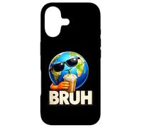 Bruh Earth Sunglasses Iced Coffee Meme Case for iPhone 17