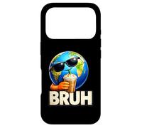 Bruh Earth Sunglasses Iced Coffee Meme Case for iPhone 17 Pro