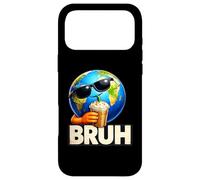 Bruh Earth Sunglasses Iced Coffee Meme Case for iPhone 17 Pro Max