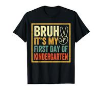 Bruh First Day of Kindergarten Back to School Graphic Value Graphic T-Shirt