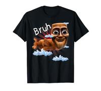 Bruh Flying Tung Tung Sahur Stupid Brainrot Meme T-Shirt