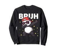 BRUH Funny Dabbing Panda Kids Boys Bear Lover Animal Sweatshirt